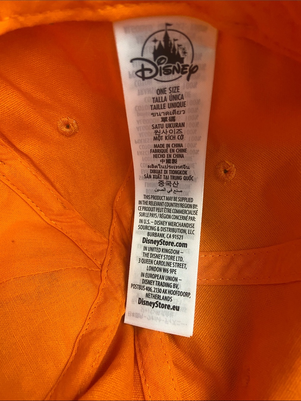 Disney Mickey Pumpkin Hat - Halloween Mickey's Pumpkin Jack-o'-Lantern cap NWOT - Picture 5 of 5